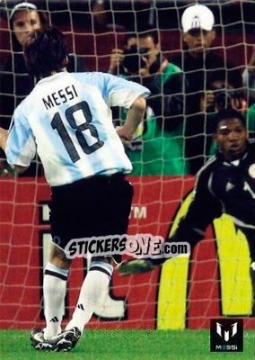Cromo Messi in game for Argentina