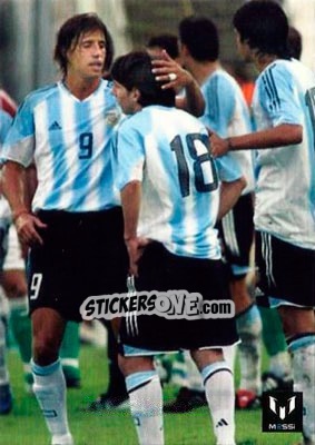 Sticker Messi in game for Argentina - Messi (European version) n. 42 - Icons.com