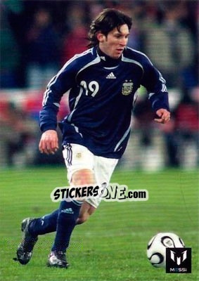 Sticker Messi in game for Argentina - Messi (European version) n. 43 - Icons.com