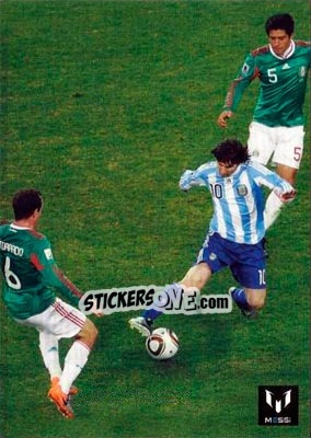 Sticker Messi in game for Argentina - Messi (European version) n. 47 - Icons.com