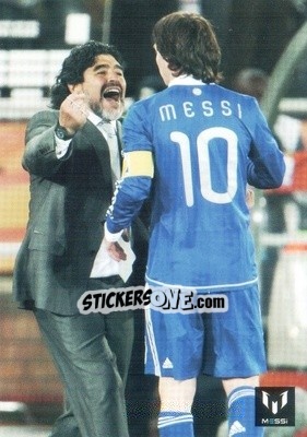 Sticker Messi in game for Argentina - Messi (European version) n. 48 - Icons.com