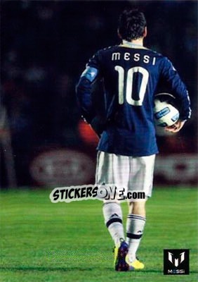 Sticker Messi in game for Argentina - Messi (European version) n. 49 - Icons.com