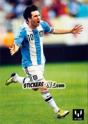Sticker Messi in game for Argentina - Messi (European version) n. 50 - Icons.com