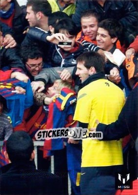 Sticker Messi in life - Messi (European version) n. 69 - Icons.com