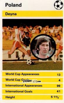 Figurina Deyna - International Greats 1979 n. 8 - Top Trumps