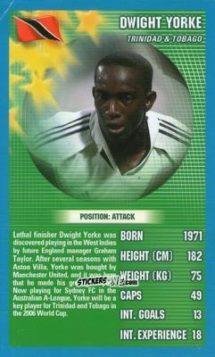 Cromo Dwight Yorke - World Football Stars 2006 n. 2 - Top Trumps