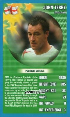 Cromo John Terry - World Football Stars 2006 n. 23 - Top Trumps
