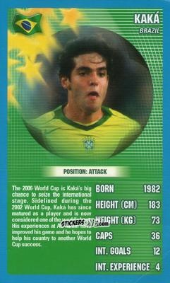 Sticker Kaka - World Football Stars 2006 n. 5 - Top Trumps