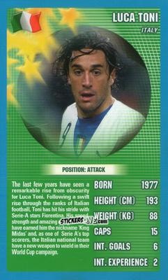 Figurina Luca Toni - World Football Stars 2006 n. 12 - Top Trumps