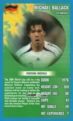Cromo Michael Ballack - World Football Stars 2006 n. 18 - Top Trumps