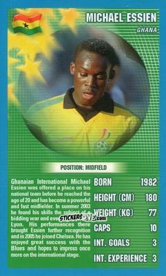 Figurina Michael Essien - World Football Stars 2006 n. 9 - Top Trumps
