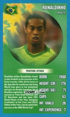 Cromo Ronaldinho - World Football Stars 2006 n. 3 - Top Trumps