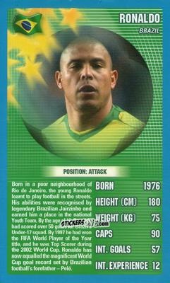 Sticker Ronaldo - World Football Stars 2006 n. 4 - Top Trumps
