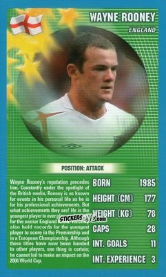 Cromo Wayne Rooney - World Football Stars 2006 n. 24 - Top Trumps