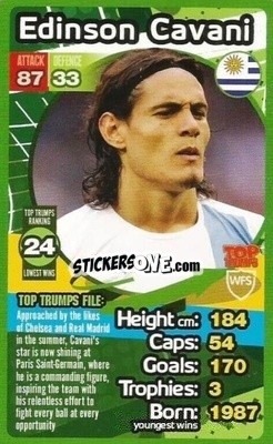 Figurina Edinson Cavani - World Football Stars 2013-2014 - Top Trumps