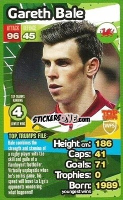 Sticker Gareth Bale - World Football Stars 2013-2014 - Top Trumps