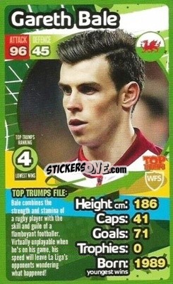 Sticker Gareth Bale - World Football Stars 2013-2014 n. 4 - Top Trumps