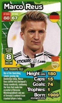 Sticker Marco Reus - World Football Stars 2013-2014 n. 8 - Top Trumps