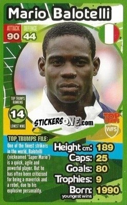 Sticker Mario Balotelli - World Football Stars 2013-2014 n. 14 - Top Trumps
