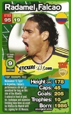 Sticker Radamel Falcao - World Football Stars 2013-2014 n. 9 - Top Trumps