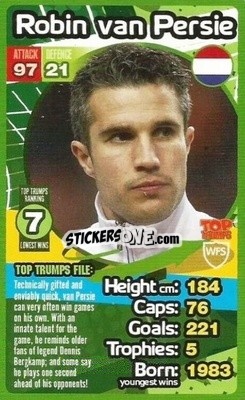 Sticker Robin van Persie - World Football Stars 2013-2014 n. 7 - Top Trumps