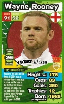 Cromo Wayne Rooney - World Football Stars 2013-2014 - Top Trumps