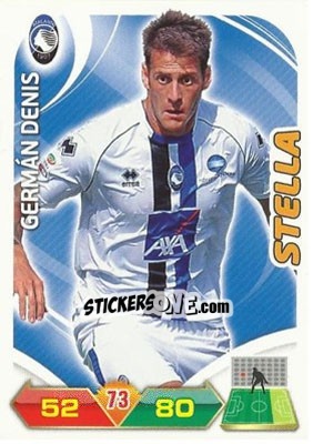 Sticker German Denis - Calciatori 2012-2013. Adrenalyn XL n. 14 - Panini