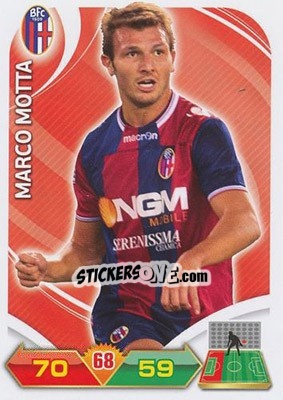 Sticker Marco Motta - Calciatori 2012-2013. Adrenalyn XL n. 22 - Panini