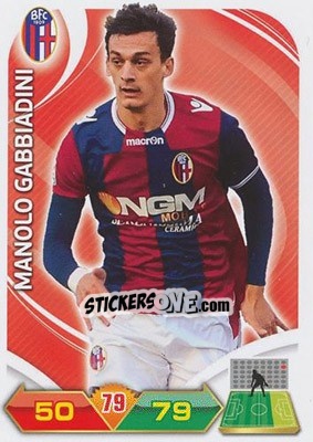 Sticker Gabbiadini - Calciatori 2012-2013. Adrenalyn XL n. 30 - Panini