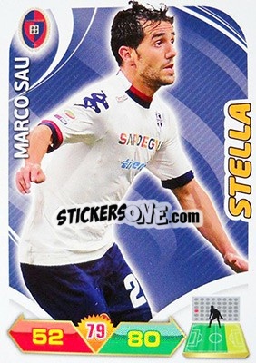 Sticker Marco Sau - Calciatori 2012-2013. Adrenalyn XL n. 48 - Panini