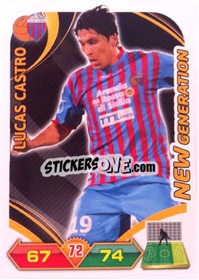 Sticker Lucas Castro - Calciatori 2012-2013. Adrenalyn XL n. 64 - Panini