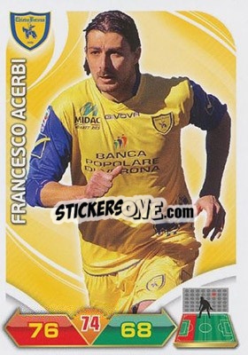 Sticker Acerbi - Calciatori 2012-2013. Adrenalyn XL n. 72 - Panini