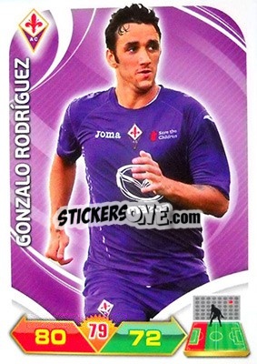 Cromo Gonzalo Rodríguez - Calciatori 2012-2013. Adrenalyn XL n. 89 - Panini