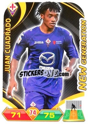 Sticker Juan Cuadrado - Calciatori 2012-2013. Adrenalyn XL n. 93 - Panini