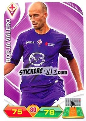 Sticker Borja Valero - Calciatori 2012-2013. Adrenalyn XL n. 95 - Panini