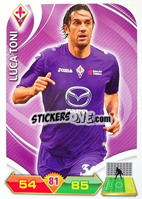 Sticker Luca Toni - Calciatori 2012-2013. Adrenalyn XL n. 98 - Panini