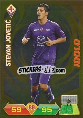 Sticker Stevan Jovetic - Calciatori 2012-2013. Adrenalyn XL n. 102 - Panini