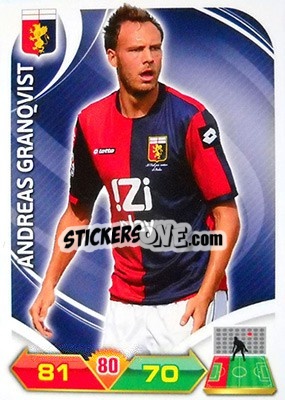 Sticker Granqvist - Calciatori 2012-2013. Adrenalyn XL n. 108 - Panini