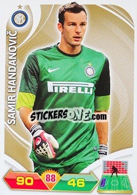 Sticker Samir Handanovic - Calciatori 2012-2013. Adrenalyn XL n. 121 - Panini