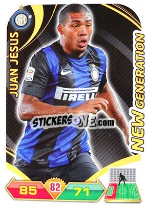 Sticker Juan Jesus - Calciatori 2012-2013. Adrenalyn XL n. 126 - Panini