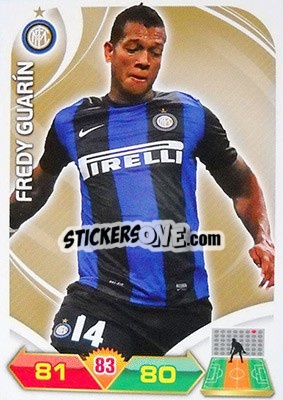 Sticker Fredy Guarín - Calciatori 2012-2013. Adrenalyn XL n. 127 - Panini