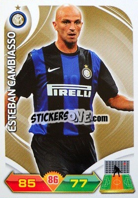 Sticker Esteban Cambiasso - Calciatori 2012-2013. Adrenalyn XL n. 129 - Panini
