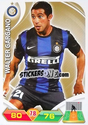 Sticker Walter Gargano - Calciatori 2012-2013. Adrenalyn XL n. 130 - Panini