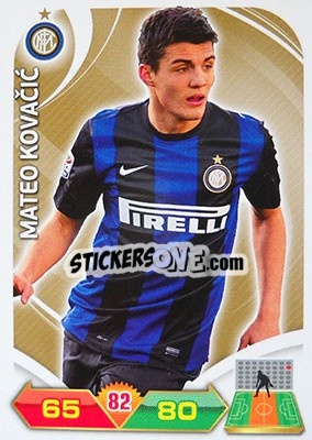 Sticker Mateo Kovacic - Calciatori 2012-2013. Adrenalyn XL n. 131 - Panini