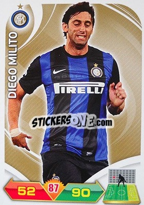 Sticker Diego Milito - Calciatori 2012-2013. Adrenalyn XL n. 134 - Panini