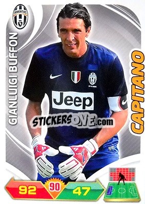 Sticker Gianluigi Buffon - Calciatori 2012-2013. Adrenalyn XL n. 142 - Panini