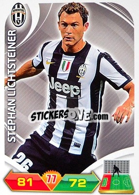 Sticker Lichtsteiner - Calciatori 2012-2013. Adrenalyn XL n. 146 - Panini