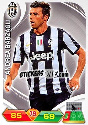 Sticker Barzagli - Calciatori 2012-2013. Adrenalyn XL n. 147 - Panini