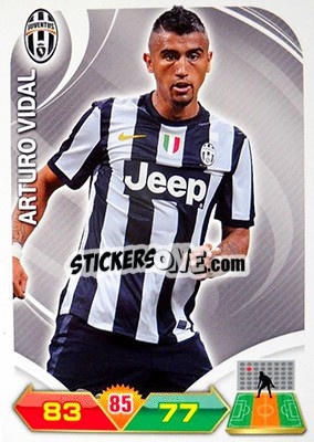 Sticker Arturo Vidal - Calciatori 2012-2013. Adrenalyn XL n. 149 - Panini
