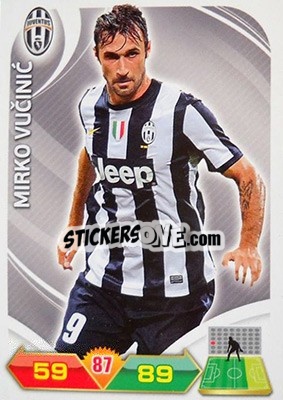Sticker Vucinic - Calciatori 2012-2013. Adrenalyn XL n. 156 - Panini